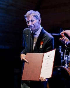 Toralf Bernt Metveit mottar Kongens Fortjenstmedalje 4. oktober 2019. Foto: Anna Rogneby
