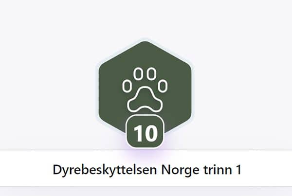 Skjermdump fra Dyrebeskyttelsen Norges opplæringsplattform